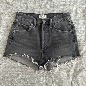 AGOLDE jaden short in black